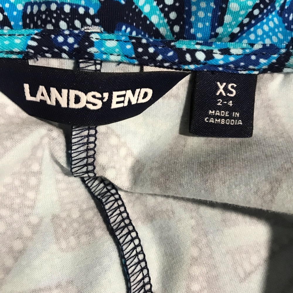 Lands' End Short Sleeve Midi Dress with scoop neck XS - Picture 12 of 12